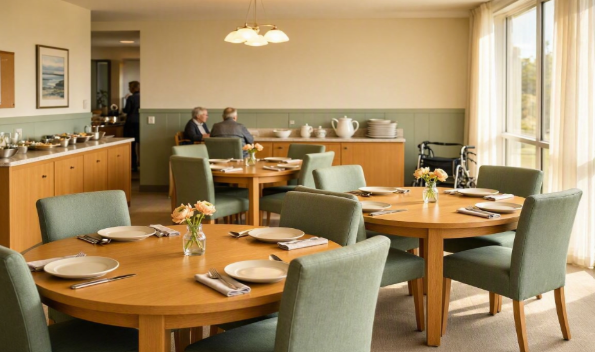 Aged care dining and communal facility cleaning
